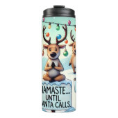 Bouteilles Isothermes Méditer Les Rennes Jusqu'Aux Appels Père Noël (Devant)