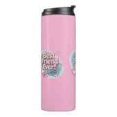 Bouteilles Isothermes Meilleur ami jamais, conception de texte approuvée (Tourné sur la gauche)