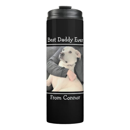 Bouteilles Isothermes Meilleur Papa Cute Chien Chien Chien Chien Qui Est (Devant)