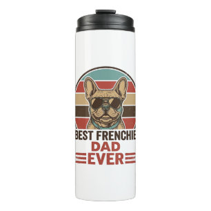 Bouteilles Isothermes Meilleur Papa Frenchie Ever Vintage Bulldog Shirt_