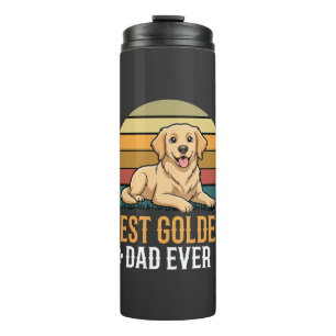 Bouteilles Isothermes Meilleur papa Golden Retriever Retro Dog