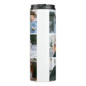 Bouteilles Isothermes Meilleur papa jamais calligraphie Collage photo (Dos)