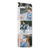 Bouteilles Isothermes Meilleur papa jamais calligraphie Collage photo (Tourné sur la droite)