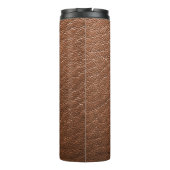 Bouteilles Isothermes Meilleur Papa Jamais Faux Embossé Texture en cuir  (Dos)