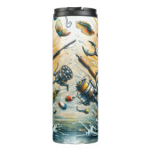 Bouteilles Isothermes Meilleur papa jamais : Pêche Action Splash (Dos)