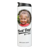 Bouteilles Isothermes Meilleur papa par Par Custom Photo Golf Blanc (Tourné sur la droite)