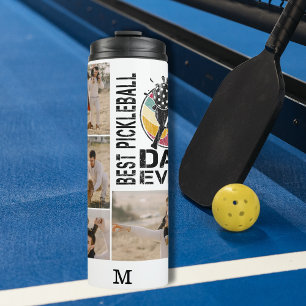 Bouteilles Isothermes Meilleur Pickleball Papa Jamais Personnalisé 4 Gri