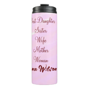 Bouteilles Isothermes Meilleure femme maman épouse fille ajouter nom tex
