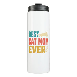 Bouteilles Isothermes Meilleure Maman de Chat Vintage Design de Amateur