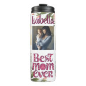 Bouteilles Isothermes Meilleure Maman Ever Stylisht Script Photo Collage (Devant)
