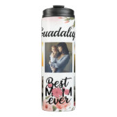Bouteilles Isothermes Meilleure Maman Floral Script (Devant)