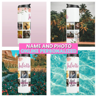 Bouteilles Isothermes Meilleure Maman Florale Collage Photo
