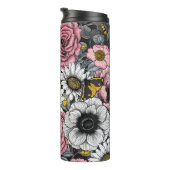 Bouteilles Isothermes Mélange de papillons de nuit en rose et gris (Tourné sur la droite)