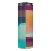 Bouteilles Isothermes Mélange de tons rétro colorés (Dos)