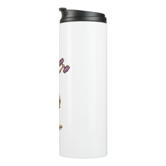 Bouteilles Isothermes Mélange Whimsical Brown Chien Poids de levage (Tourné sur la droite)