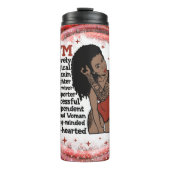 Bouteilles Isothermes Melanin noire poppin sista affirmation amour (Devant)