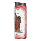 Bouteilles Isothermes Melanin noire poppin sista affirmation amour (Tourné sur la droite)