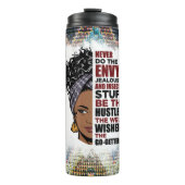 Bouteilles Isothermes Melanin noire poppin sista affirmation amour (Devant)