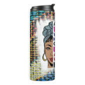 Bouteilles Isothermes Melanin noire poppin sista affirmation amour (Tourné sur la gauche)