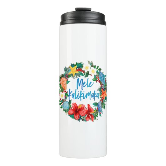 Bouteilles Isothermes Mele Kalikimaka Hawaiian Christmas Wreath (Devant)
