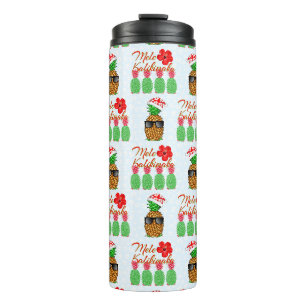 Bouteilles Isothermes Mele Kalikimaka Hawaiian Pineappy Joyeux Noël
