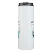 Bouteilles Isothermes Mème de verre à moitié plein amusant (Dos)