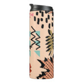 Bouteilles Isothermes Memphis automne feuillage et feuilles avec géomet (Tourné sur la droite)