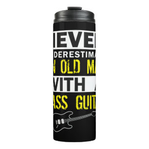 Bouteilles Isothermes Mens Basse Joueur Musicien Cadeau Père grand-père