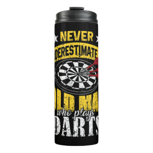 Bouteilles Isothermes Mens Dart Player Ne Sous-Estime Jamais Un Vieux Ho