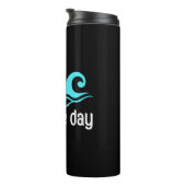 Bouteilles Isothermes Mer Le Jour Drôle Océan (Tourné sur la droite)