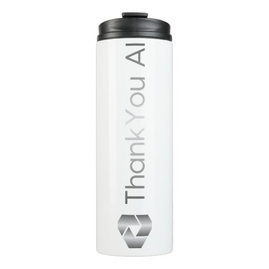Bouteilles Isothermes "Merci AI" Paruline de voyage (Devant)