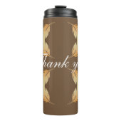 Bouteilles Isothermes Merci Appréciation Motif de plume unique (Devant)