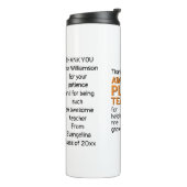 Bouteilles Isothermes Merci Awome Enseignant (Tourné sur la gauche)