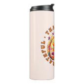 Bouteilles Isothermes Merci, béni, Gratuit Citrouille Floral (Tourné sur la gauche)