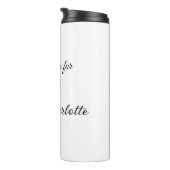 Bouteilles Isothermes merci d'être venu nom à ajouter message texte (Tourné sur la droite)