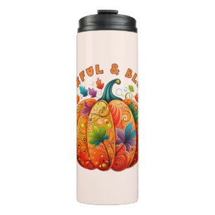 Bouteilles Isothermes Merci et béni Citrouille d'automne