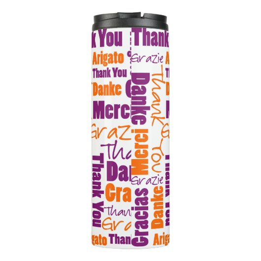 Bouteilles Isothermes Merci multilingue d'appréciation de professeur (Dos)