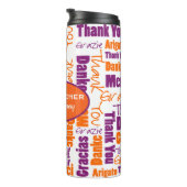 Bouteilles Isothermes Merci multilingue d'appréciation de professeur (Tourné sur la droite)