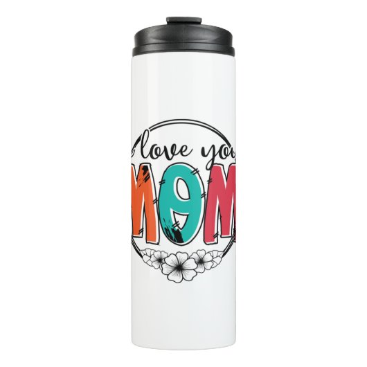 Bouteilles Isothermes Mère Cadeau Je t'aime Mère (Devant)