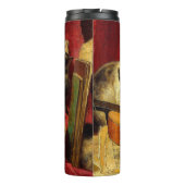 Bouteilles Isothermes Mère Chat et chatons Jouer avec la guitare (Dos)