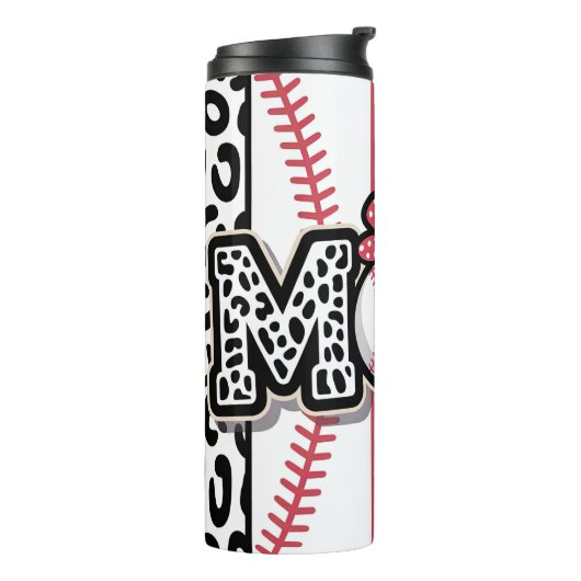 Bouteilles Isothermes Mère de baseball à impression léopard (Tourné sur la gauche)