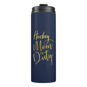 Bouteilles Isothermes Mère de hockey en service Stylisme Gold Script Na