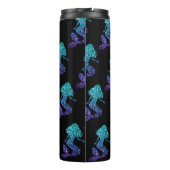 Bouteilles Isothermes Mermaid aqua bleu ombre motif Monogramme (Dos)