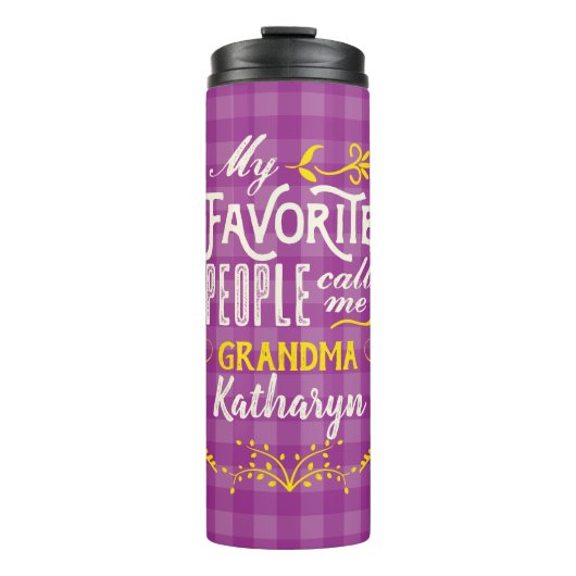 Bouteilles Isothermes Mes Gens Favoris M'Appelent Grandma Purple En vich (Devant)