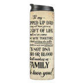 Bouteilles Isothermes Message de Merci de coeur pour le père en herbe (Tourné sur la droite)