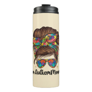 Bouteilles Isothermes Messy Bun Fier Autisme Maman