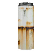 Bouteilles Isothermes Métal blanc rouillé : surface texturée (Dos)