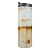 Bouteilles Isothermes Métal blanc rouillé : surface texturée (Tourné sur la droite)