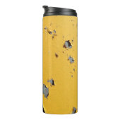 Bouteilles Isothermes Métal jaune fissuré : texture sale. (Tourné sur la droite)