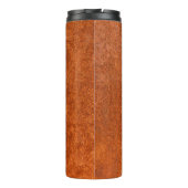 Bouteilles Isothermes métal rouillé patiné : texture orange-rouge. (Dos)